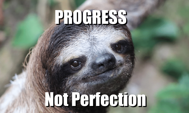 The goal is progress, not perfection!